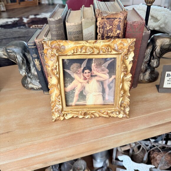 Vintage Ornate Picture with Angels - Picture 9 of 12